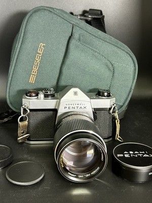 [EXC+++] Honeywell Pentax SP 1000 Film SLR w/Auto Chinon 135mm f/2.8 [TESTED]