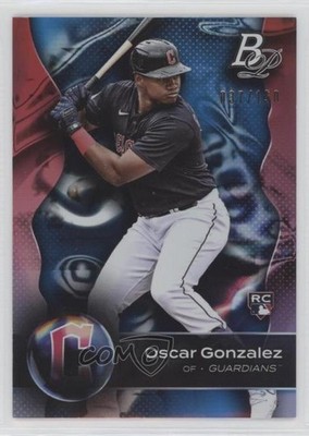 2023 Bowman Platinum Blue 37/150 Oscar Gonzalez #15 Rookie RC 0z4u