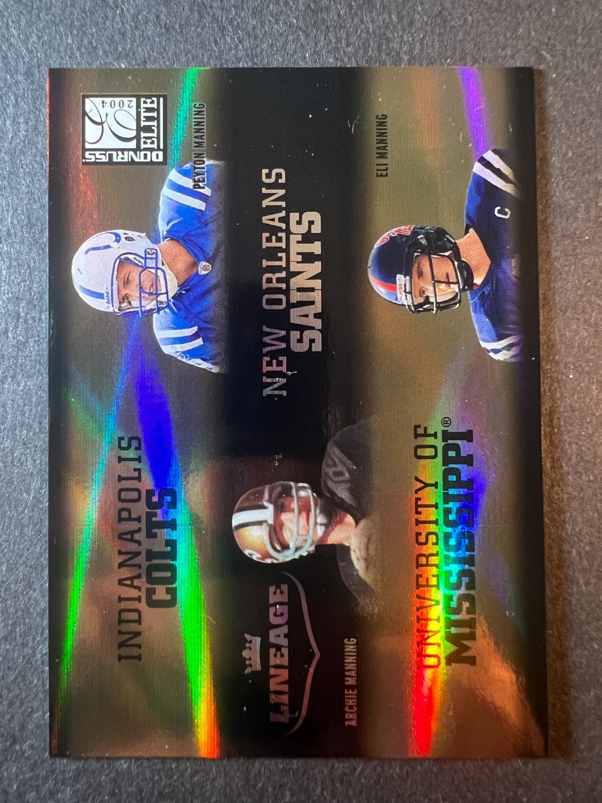 2004 Donruss Elite Lineage Payton Manning Eli Manning #L-3