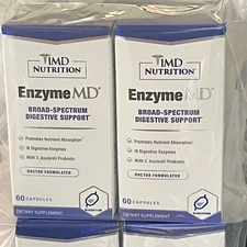Set 2 1MD Nutrition EnzymeMD Broad-Spectrum Digestive Support 60 Cap Supplement