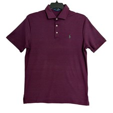 Polo Ralph Lauren Shirt Men's Small Classic Fit Polo Shirt Blue Red Stripe NEW