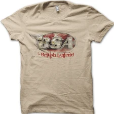 VINTAGE BIKER British Iron Legend Motorcycle Classic Motorbike T-Shirt 06020