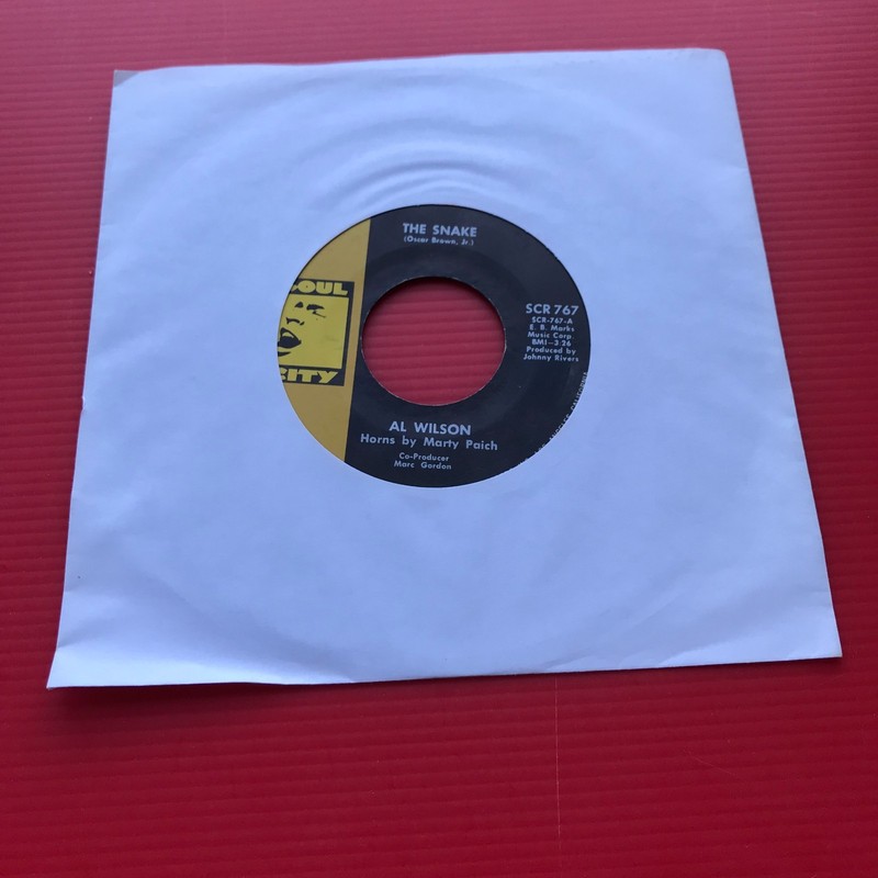 AL WILSON The Snake 1968 US 7" vinyl single Wigan casino 45 record Northern Soul