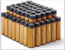 Amazon Basics 48-Pack AA Alkaline High-Performance Batteries, 1.5 Volt, 10-Year