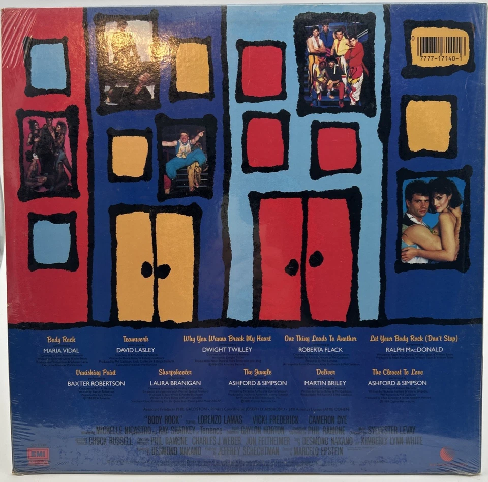 "Body Rock (Original Motion Picture Soundtrack)" LP 1984 w/ Hype Sticker - Image 2 of 2