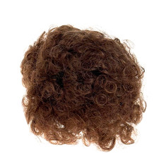 Dollspart Doll Wig Red Curly 100 Kanekalon Fiber Doll Hair Cap 12 01022 Vintage