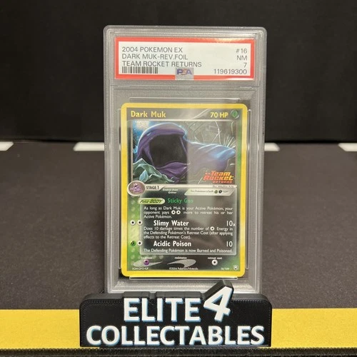 Team Rocket Returns - Dark Muk 16/109 Reverse Foil - PSA 7