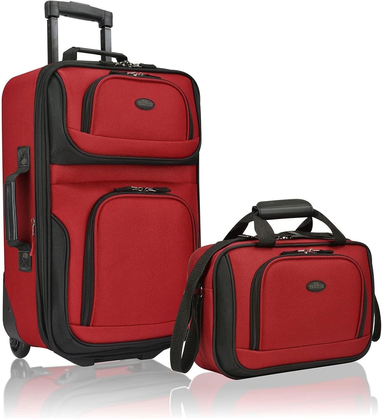 Set 21" Carry On Tote Bag Red