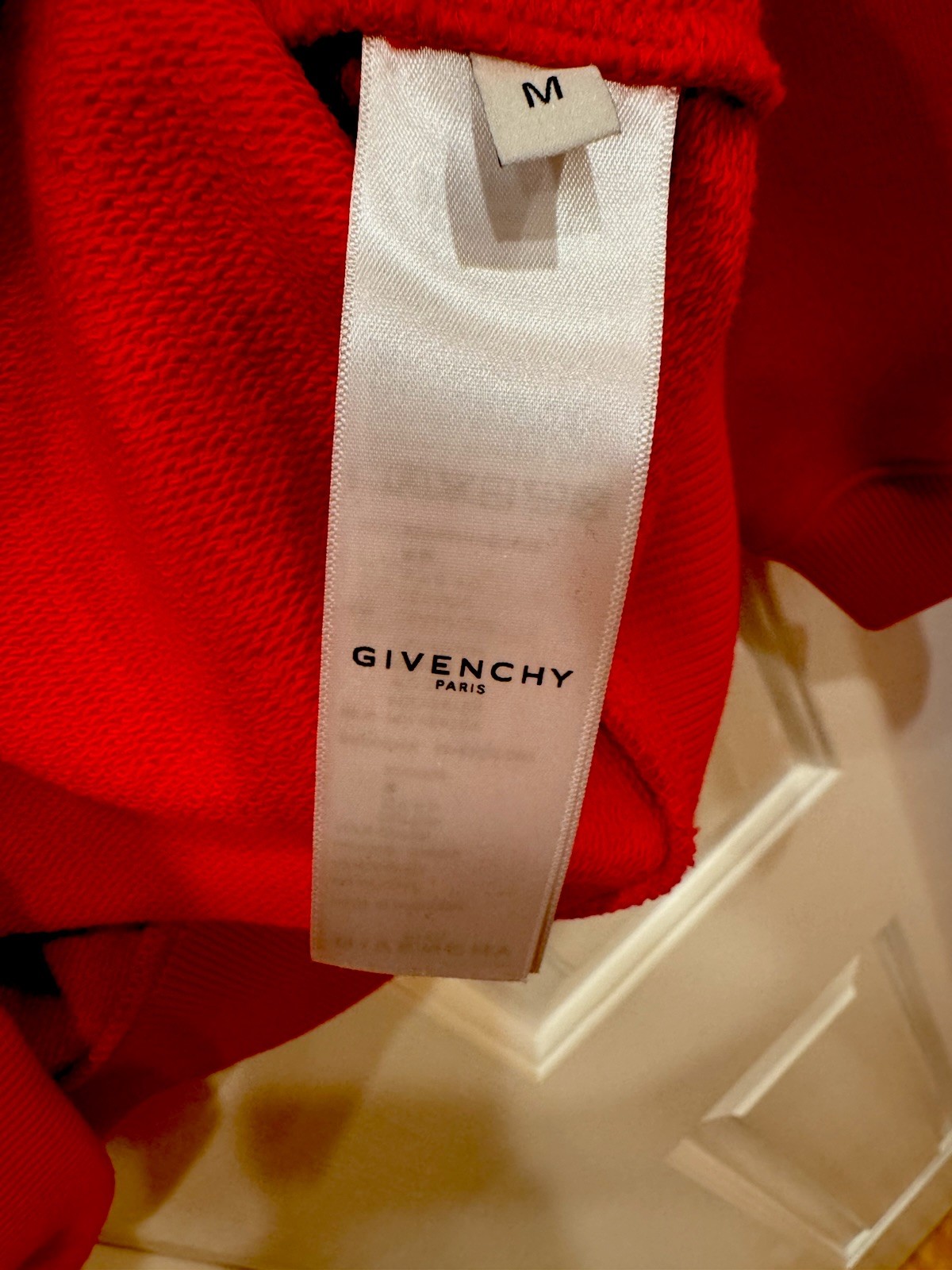 AUTHENTIC GIVENCHY Embossed Logo Embroidered Flee… - image 4