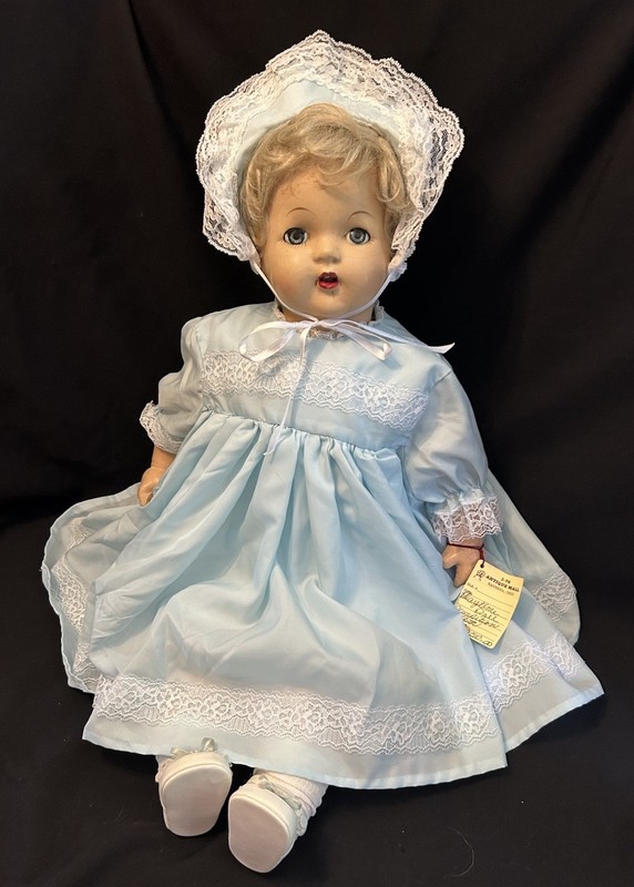 VTG 1930’s PLAYTHING Composition & Cloth 27” MAMA BABY DOLL Composition & Cloth