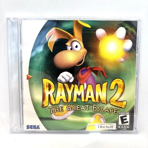 Dreamcast Rayman 2: The Great Escape (Sega Dreamcast, 2000) No Back Cover Art