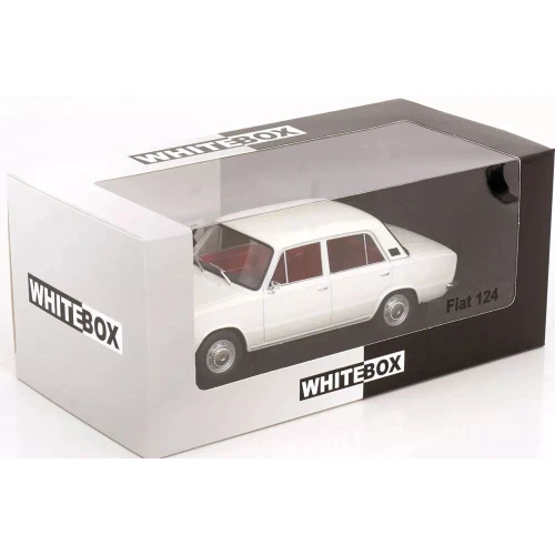 FIAT 124 1970 WHITE 1:24 Whitebox Auto Stradali Modellino Nuovo - Immagine 3 di 3