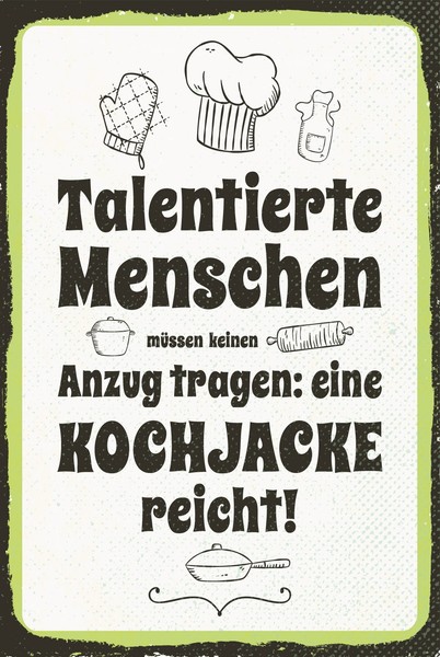 Holzschild 40X30 Cm Talentierte Menschen Schild Deko Geschenk Schild-image