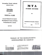 EASTERN MASS. BOSTON RR TROLLY ASSORTMENT PRE MBTA RAILFAN GUIDE