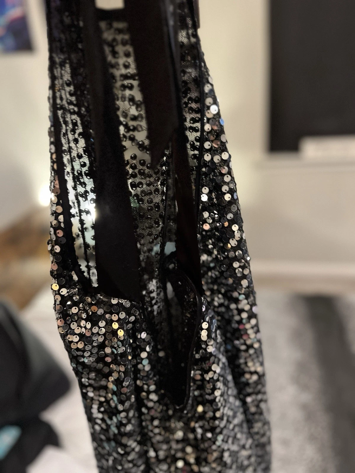 UNDERCOVER Abito da donna piccolo VICTORIA SECRET SEXY PAILLETTES MICRO MINI PARTY TUNICA REGGICALZE