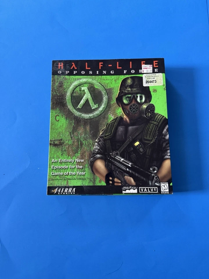 Half-Life Opposing Force (PC 1999) Original Big Box Manual Completo y CD-ROM EX Foto 2 de 4
