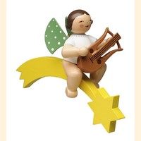 Wendt & KüHn GrüNhainichener Christbaum Engel Mit Lyra Auf Komet 650/70/68 2018