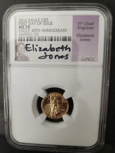 1/10th oz american eagle gold bullion coins. Ist day of issue. 30th Anniversary.