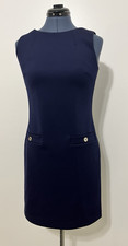 Tommy Hilfiger Women s Navy Sleeveless Shift Dress Size 4 Work/Casual Style