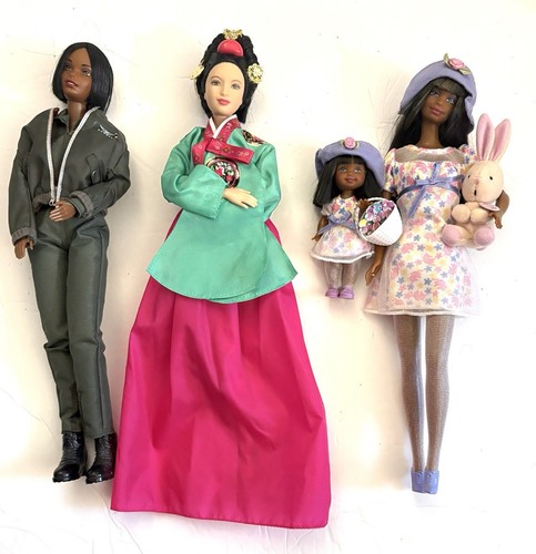 Barbie Lot-Princess of Korean Court /Barbie & Kelly Easter Bunny Fun + Aviator