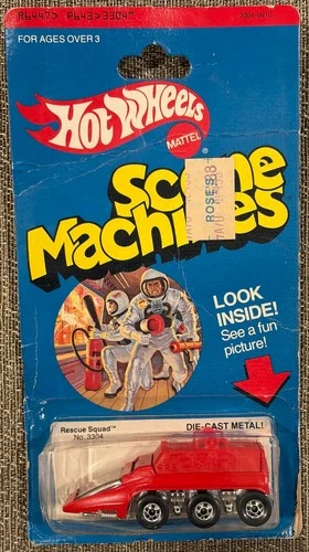 Vintage 1980 Hot Wheels Scene Machines Rescue Squad # 3304 , Free Shipping !