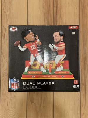 Patrick Mahomes Travis Kelce Dual Dual Player Bobblehead FOCO KC Chiefs