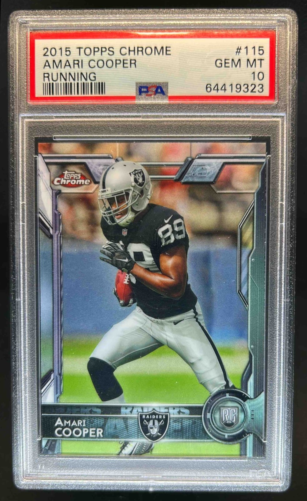 2015 Topps Chrome Amari Cooper RC Rookie #115a Raiders PSA 10