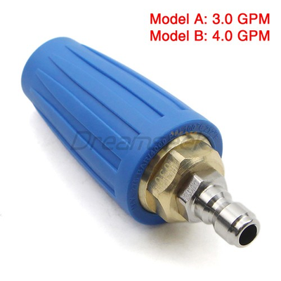 #ad 1 4quot; High Pressure Washer Rotating Turbo Nozzle Spray Tip 4000PSI 3 4 GPM Quick $26.99