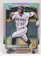 Konnor Griffin 2025 Bowman Chrome Prospects Mojo Refractor Rookie BCP86 Pirates 