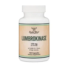 Double Wood Supplements Lumbrokinase 150 Mg 120 Ct Exp 2027