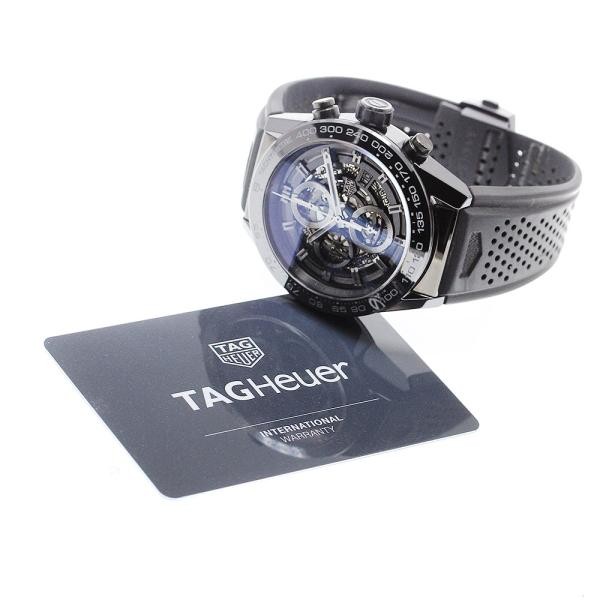 Up Workshops | TAG HEUER CARRERA CAR2A90 45mm Ceramic Rubber Skeleton Automatic #C104