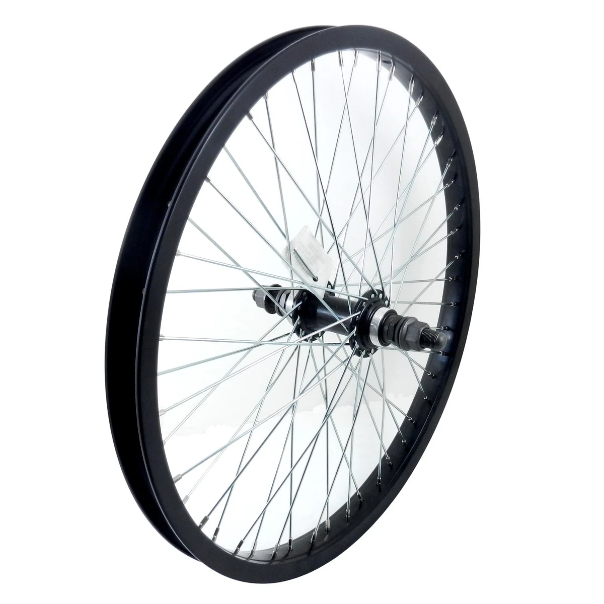 Roue VTT Fixie 700 Rouge – Jante Alu, Axe Plein, Moyeu Noir Flip-flop 36 Trous