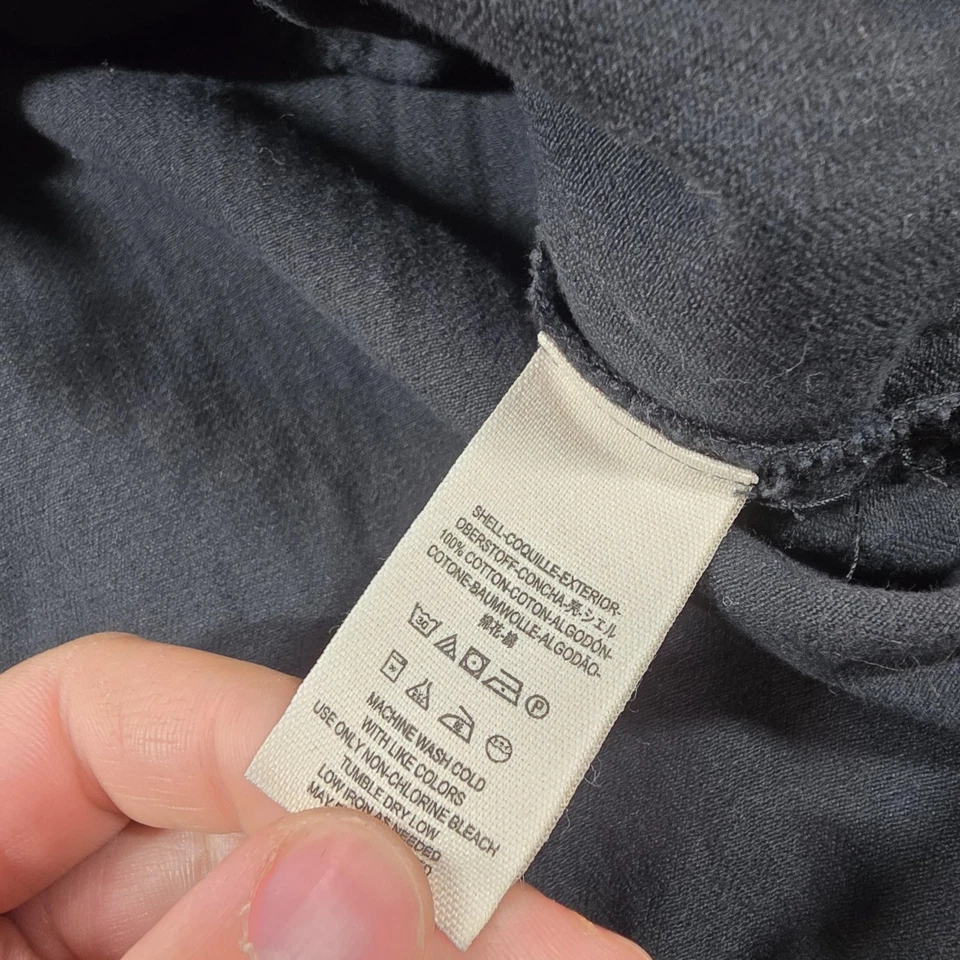 Chaqueta militar Free People para mujer pequeña manga con cuentas de carbón utilitaria dobladillo crudo Foto 4 de 4