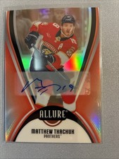 2025-26 UD Allure Red Rainbow Auto Matthew Tkachuk #77 Florida Panthers