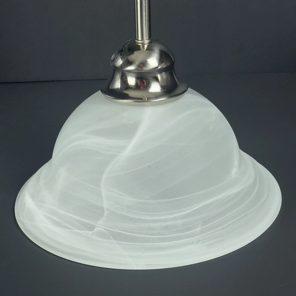 Hanging Pendant  Lights  9" W x 44.5" Faux Alabaster Glass Hampton  - Open Box - Image 4 of 4