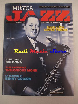 Zeitschrift JAZZ MUSIK 3/1989 Lester Young Benny Golson Lee Konitz Max Roach NO*cd