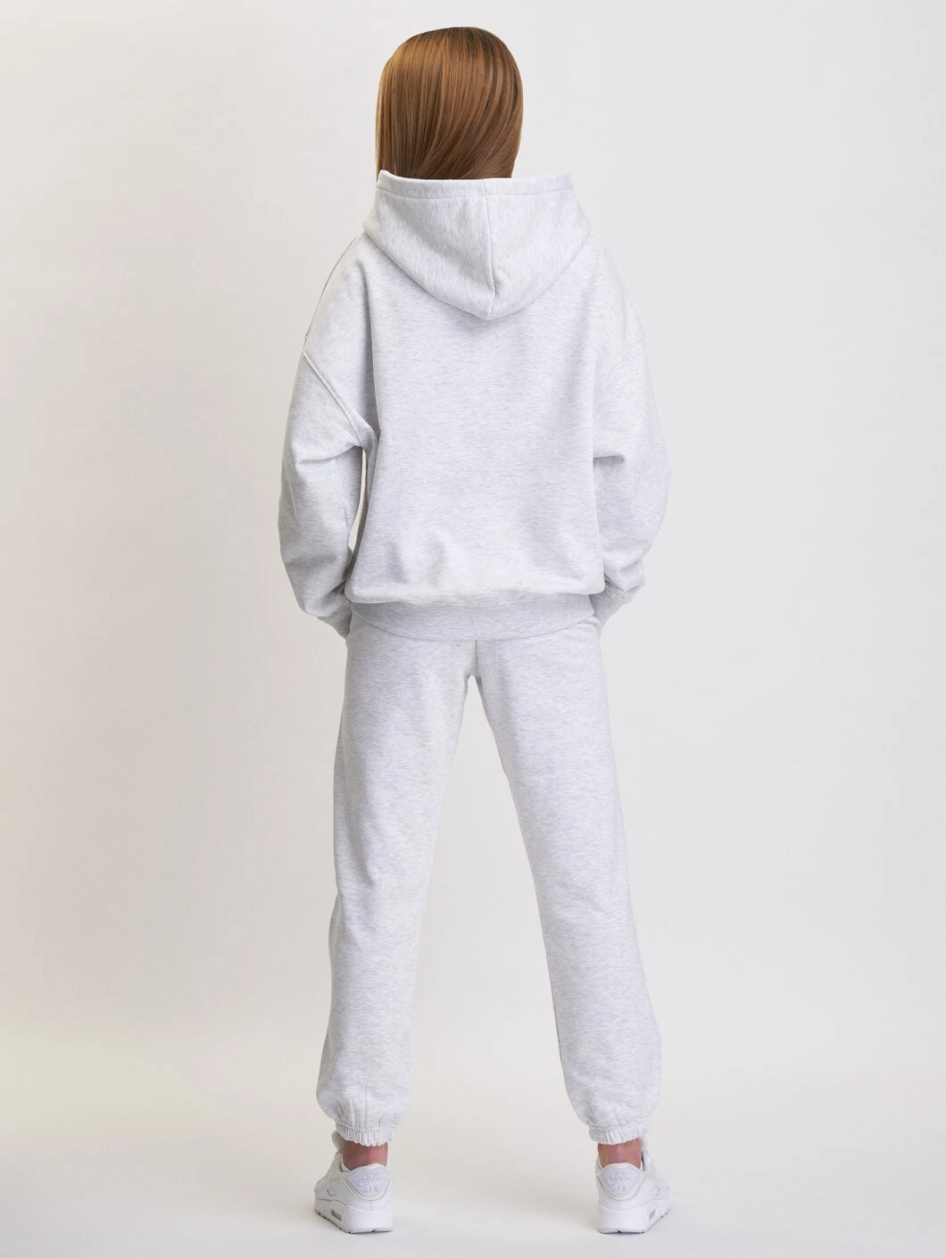 SACAI Amstaff Woman Basic Zip Hoodie Donna Felpa Giacca Donna Cappuccio Maglione Grigio