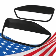 2x Black Front Door Panel Insert Hard Cover Kit Fit For 05-09 Ford Mustang