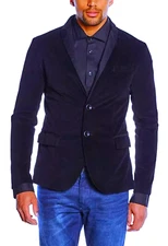 Armani Jeans Single Breasted Velvet Blazer Jacket Suit New 54