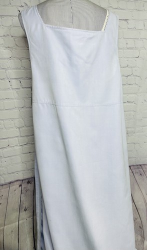 Maren Maxi Etuikleid Gr. XL blau seitliche Knöpfe ärmellos Freizeit 90er USA Y2K - Bild 6 von 12