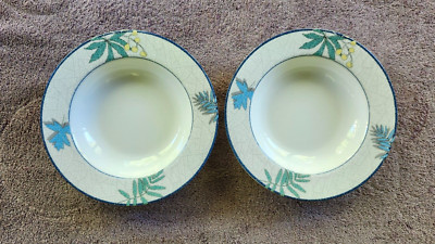 Studio Nova Terrace Vine Soup Bowls Blue 8'' Set of 2