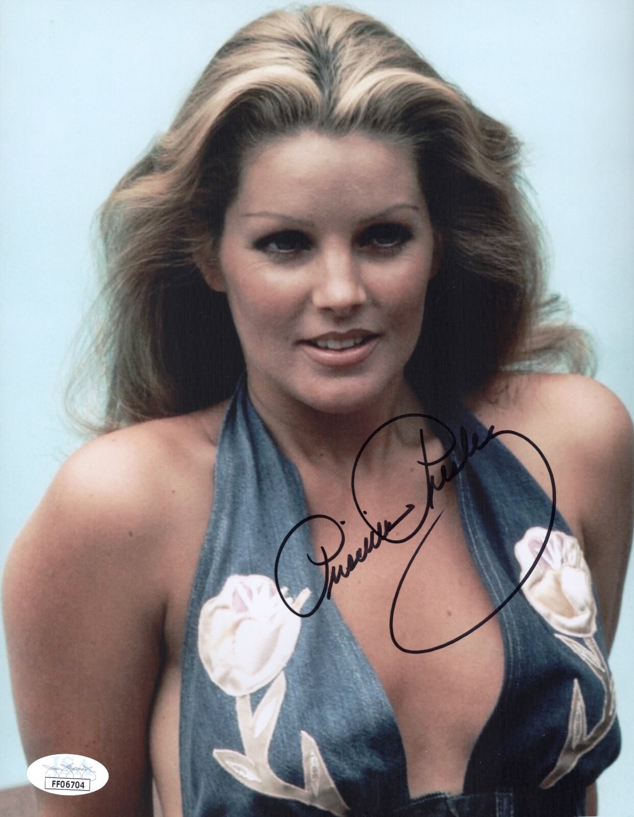 PRISCILLA PRESLEY Signed SEXY 8x10 NAKED GUN Photo IN PERSON Autograph