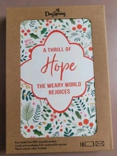 DaySpring A Thrill Of Hope 18 Christmas Boxed Cards w/ Envelopes KJV