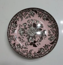 The Spode Archive Collection BRITISH FLOWERS ROSA 11 3/4” Chop Plate Pink Bowl
