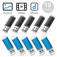 10 Pack USB 2.0 Flash Drives USB Memory Flash Stick Thumb Pen Drive USB Storage