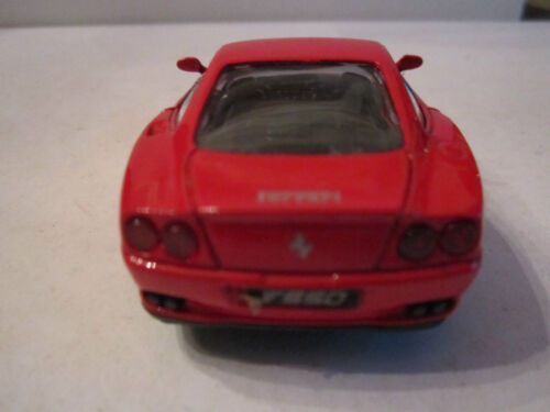 FERRARI 550 DIE CAST CAR BY WELLY - 1:24 - NO. 9727 - PULL BACK & GO - 4 1/2" L - Picture 7 of 8