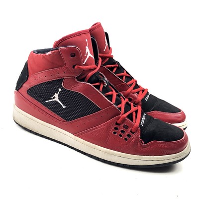 red white and black nike high tops