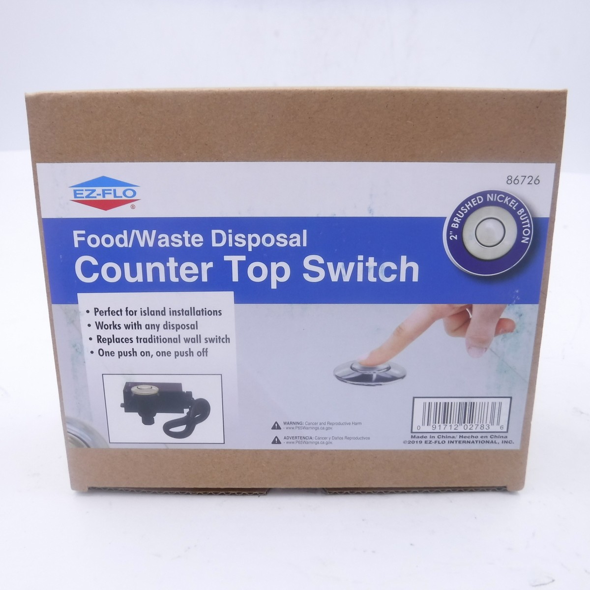 ●BENFLOWZ EZ-FLO 86726 Garbage Disposal Switch Kit 2