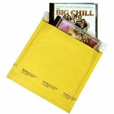 250 #CD  (7.25'' x 8'') Kraft Bubble Lined Mailer Envelope Self Seal Free Shipping