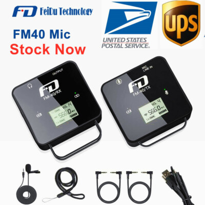 Feidu FM40 HUF Mini Wireless Microphone Transmitter+Receiver for Interview DSLR